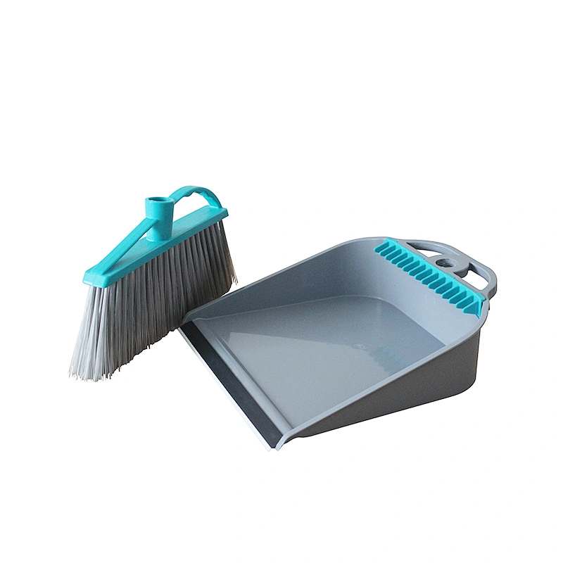 Hot Sale Home Kitchen Long Handle Broom with Teeth Easy Cleaning Hair Dustpan Standing Floor Broom and Dustpan Set