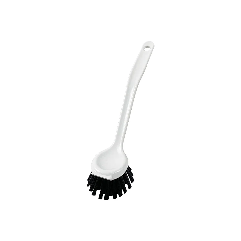 Dish Brush with Square Head Built-in Scraper, Kitchen Scrub Brush Cleaner for Pans, Pots, Sink Cleaning