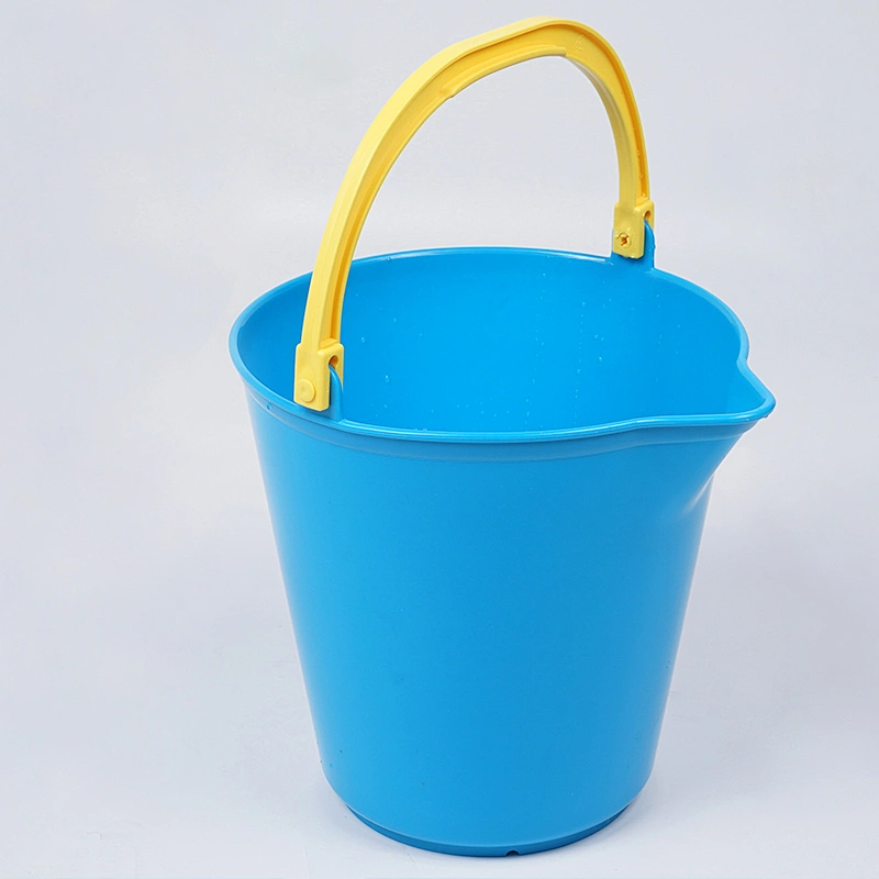 Household plastic cleaning water mop bucket with  plastic handle pail