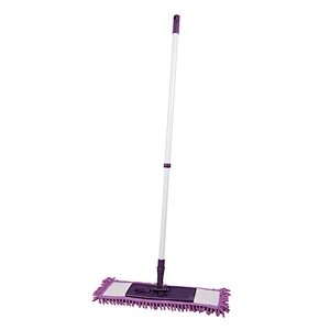 household Easy floor Clean magic Step Button Frame Chenille  Flat Mop