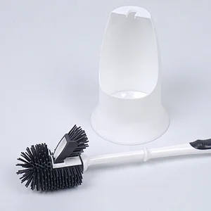 Promotion TPR Soft Long Handle Rubber Toilet Brush set