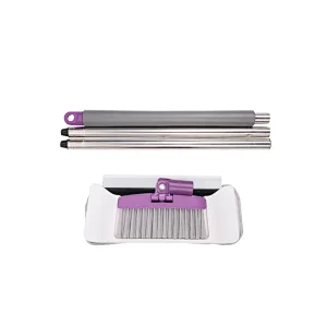 Household Lazy Quick Clean 3 in 1microfibre Flat Mop with Broom Set for Floor Cleaning