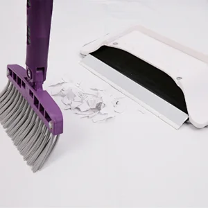 Household Lazy Quick Clean 3 in 1microfibre Flat Mop with Broom Set for Floor Cleaning