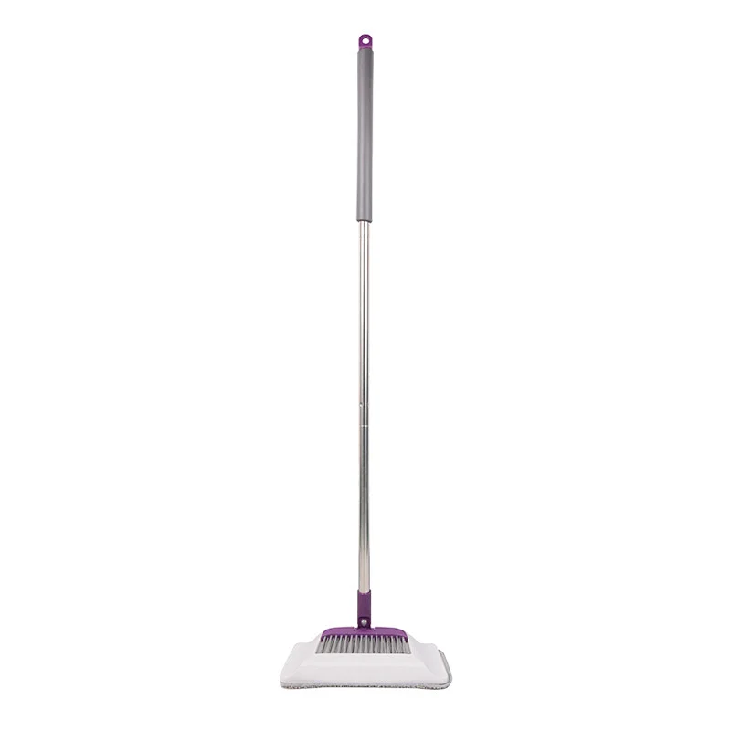 Household Lazy Quick Clean 3 in 1microfibre Flat Mop with Broom Set for Floor Cleaning