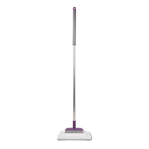 Household Lazy Quick Clean 3 in 1microfibre Flat Mop with Broom Set for Floor Cleaning