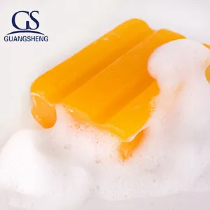 Lemon perfume translucent bar soap washing laundry soap