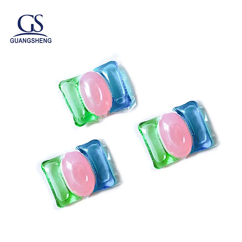 Laundry detergent gel ball capsules pod for washing clothes in bulk package