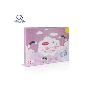 High Quality Unscented Laundry Detergent Sheets 60PCS Laundry Detergent Eco Sheets