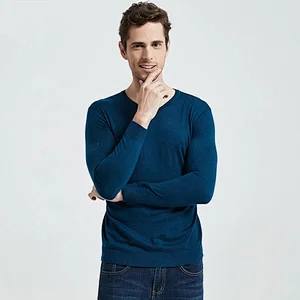 Men Spring Autumn V Neck Knitwear Sweater Soft Cotton Wool Mens Pullover Pure Color men basic Sweaters