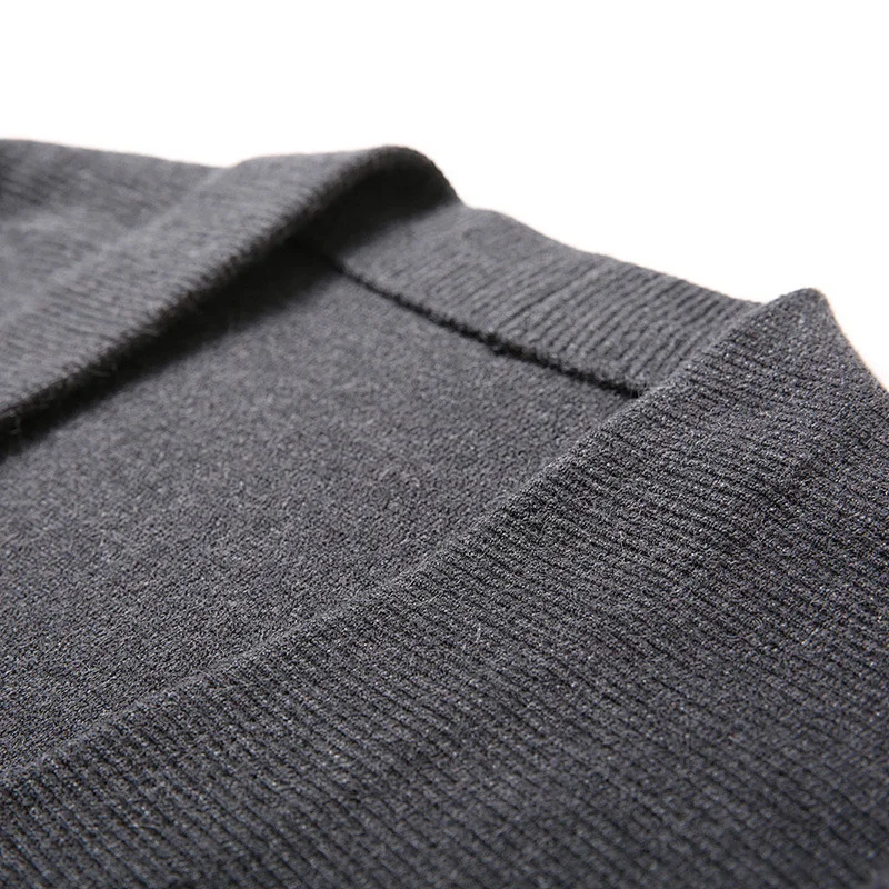 Men Fashion custom knitted Sweater Cardigan Coat Men Pockets Cardigan Winter Warm Cashmere Wool Sweater for man