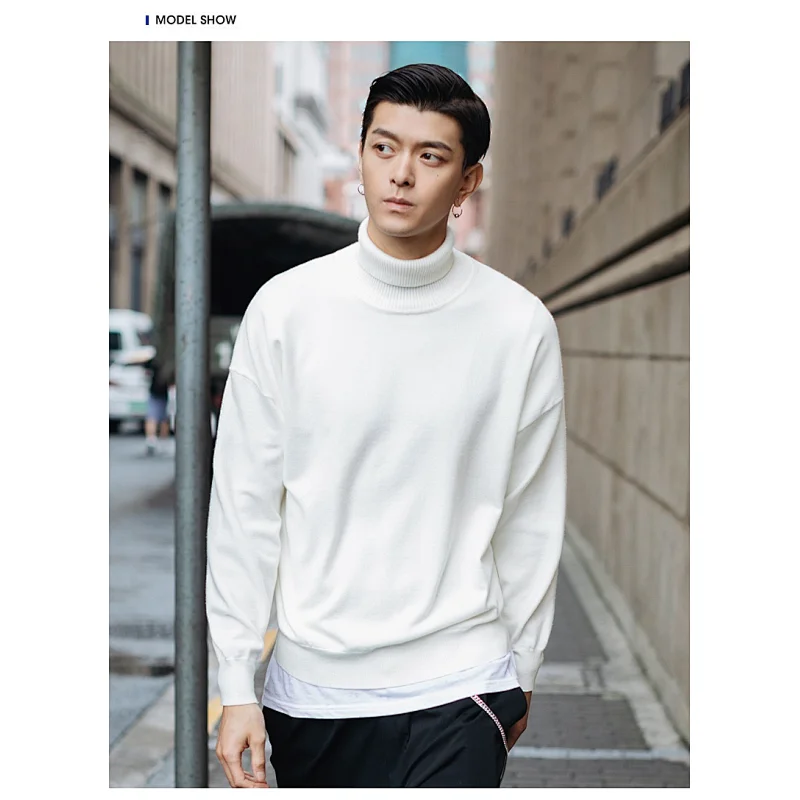 Manufacturer man disigner clothes pullover knitwear sweaters for winter oem men turtleneck sweater