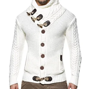 Mens Clothing Fashion Knitted Wear Button Cardigan