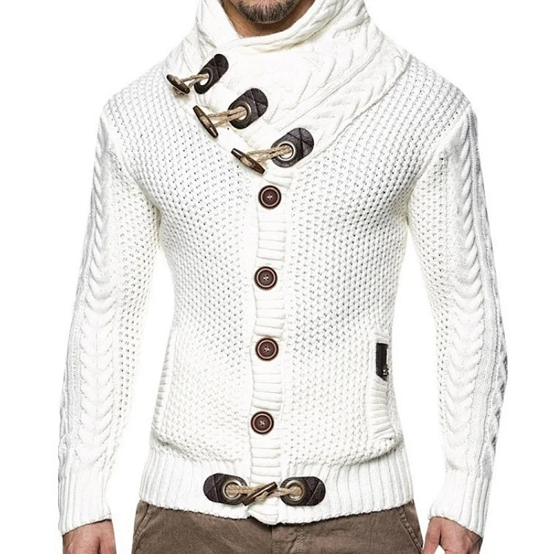 Mens Clothing Fashion Knitted Wear Button Cardigan