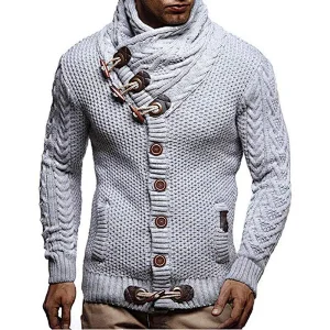 Mens Clothing Fashion Knitted Wear Button Cardigan