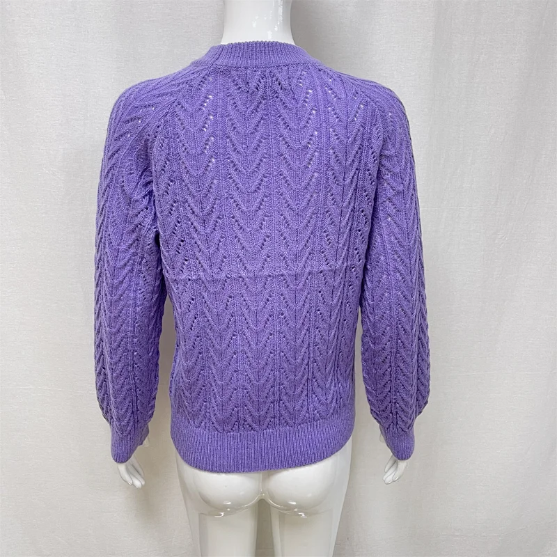 Winter hollow fashion knitted women's sweater