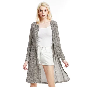 Women thin knitwear cardigan loose long shawl jacket fashion sweater