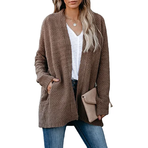 Hot Fashion Jacket Women Casual Clothes Loose Knitted Cardigan Sweater