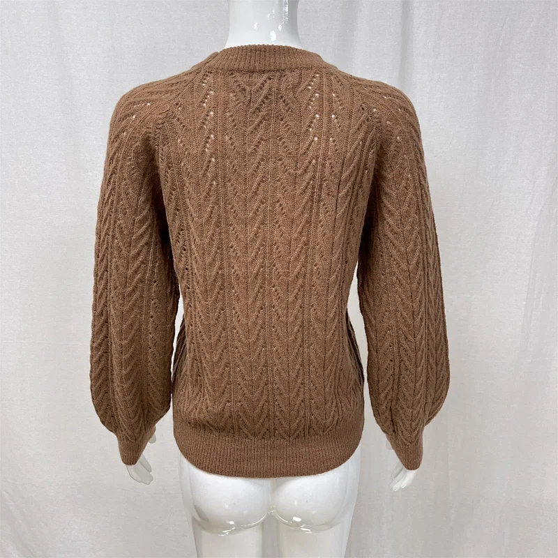 Winter hollow fashion knitted women's sweater