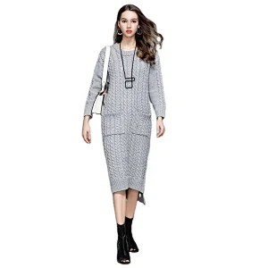 Winter knitwear pullover sweater women fashion casual dress