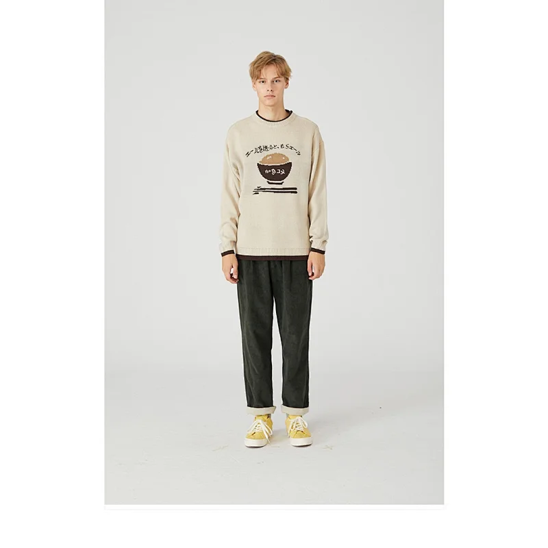 Couple clothing long sleeve casual high quality pullover sweaters for couples women and men intarsia sweater