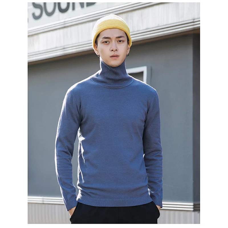 Manufacturer man disigner clothes pullover knitwear sweaters for winter oem men turtleneck sweater