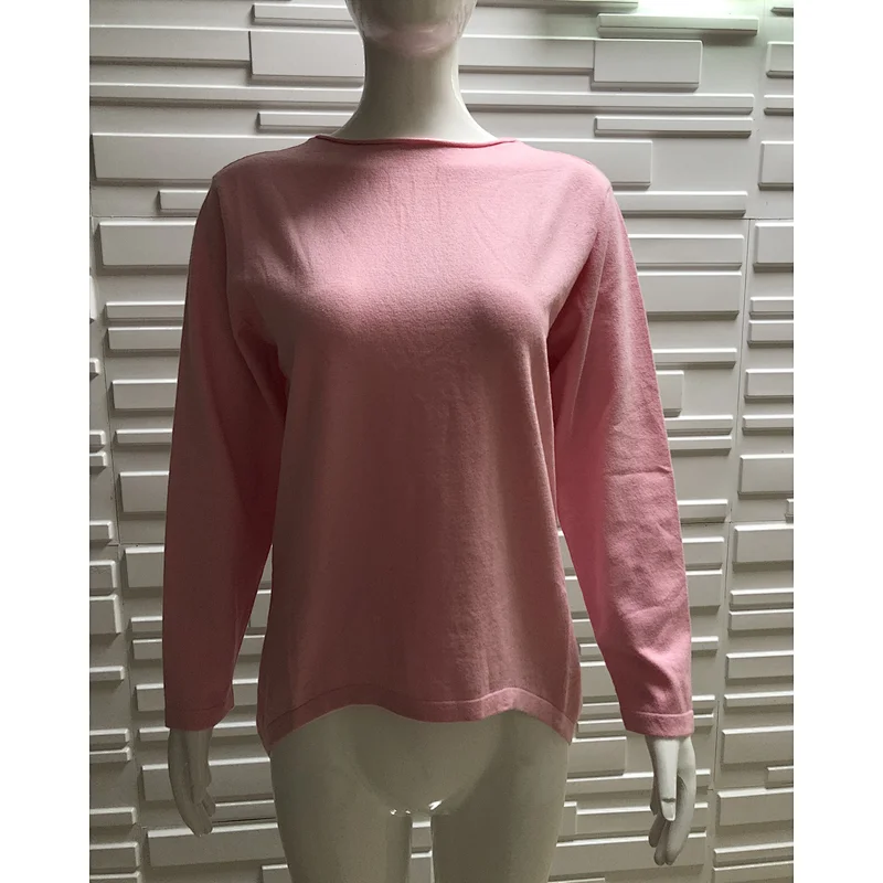 Solid Color blouse Long Sleeve Clothes Fashion Sweater Casual Knitwear