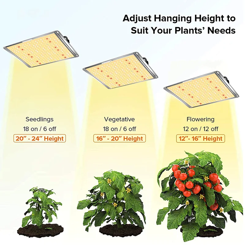 100W LED Grow Light Full Spectrum LED 200 Watt Aluminum Alloy Greenhouse Grow Light