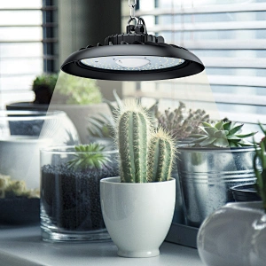 100W Led Grow Light Highbay Round Shape For Indoor Plant Grow