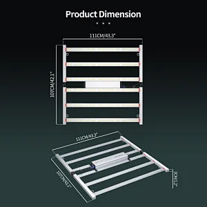 Foldable LED Grow Light Bar New IP65 680W Dimmable Waterproof Full Spectrum LED Grow Bar
