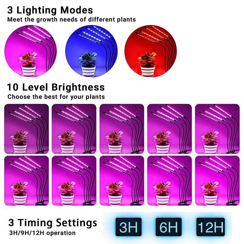 Aurora Best Led Grow Strip Lights Full Spectrum 40W LED Plant Grow Lights