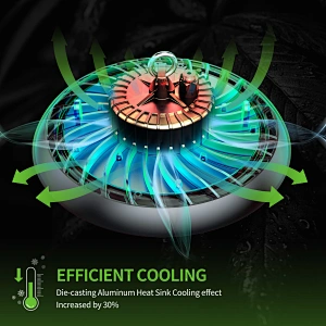 100W Led Grow Light Highbay Round Shape For Indoor Plant Grow