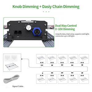 Foldable LED Grow Light Bar New IP65 680W Dimmable Waterproof Full Spectrum LED Grow Bar