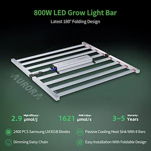 High Power Foldable LED Grow Light Bar Full Spectrum Best Grow Light Strips For Indoor Plants
