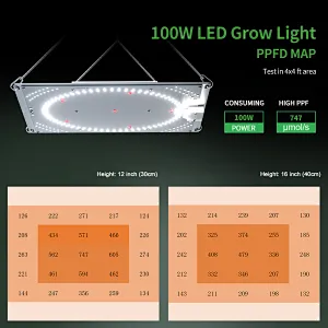Patented 100W 200W 300W board LED Grow Light with Uniform Light Distribution