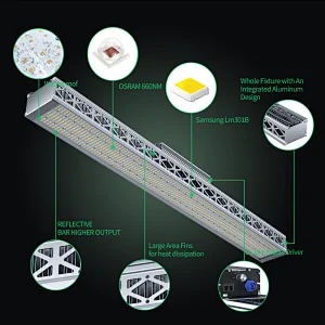 AURORA 680W Hydroponic Lm301b Led Samsung Grow Light Bar LED cob grow lights