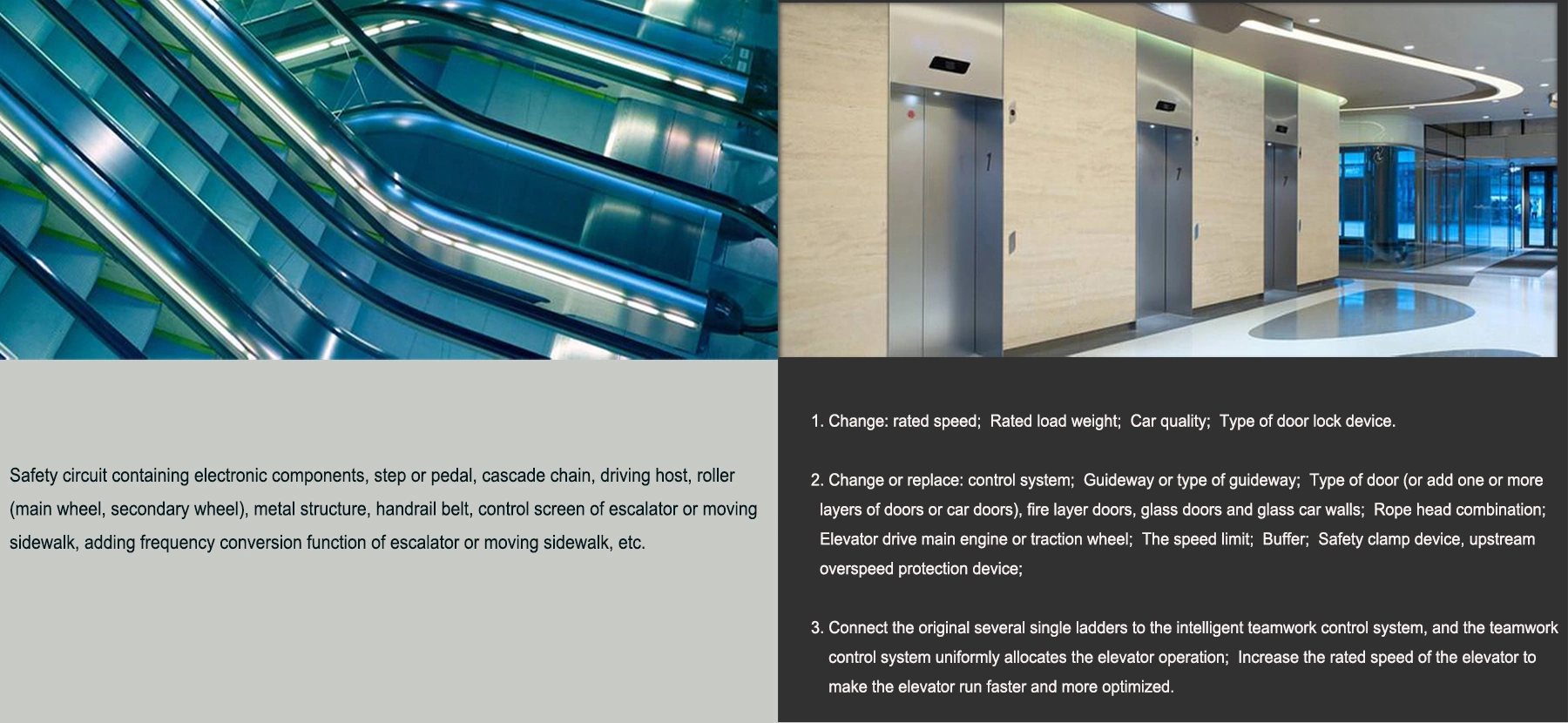 how to do elevator and escalator modernization