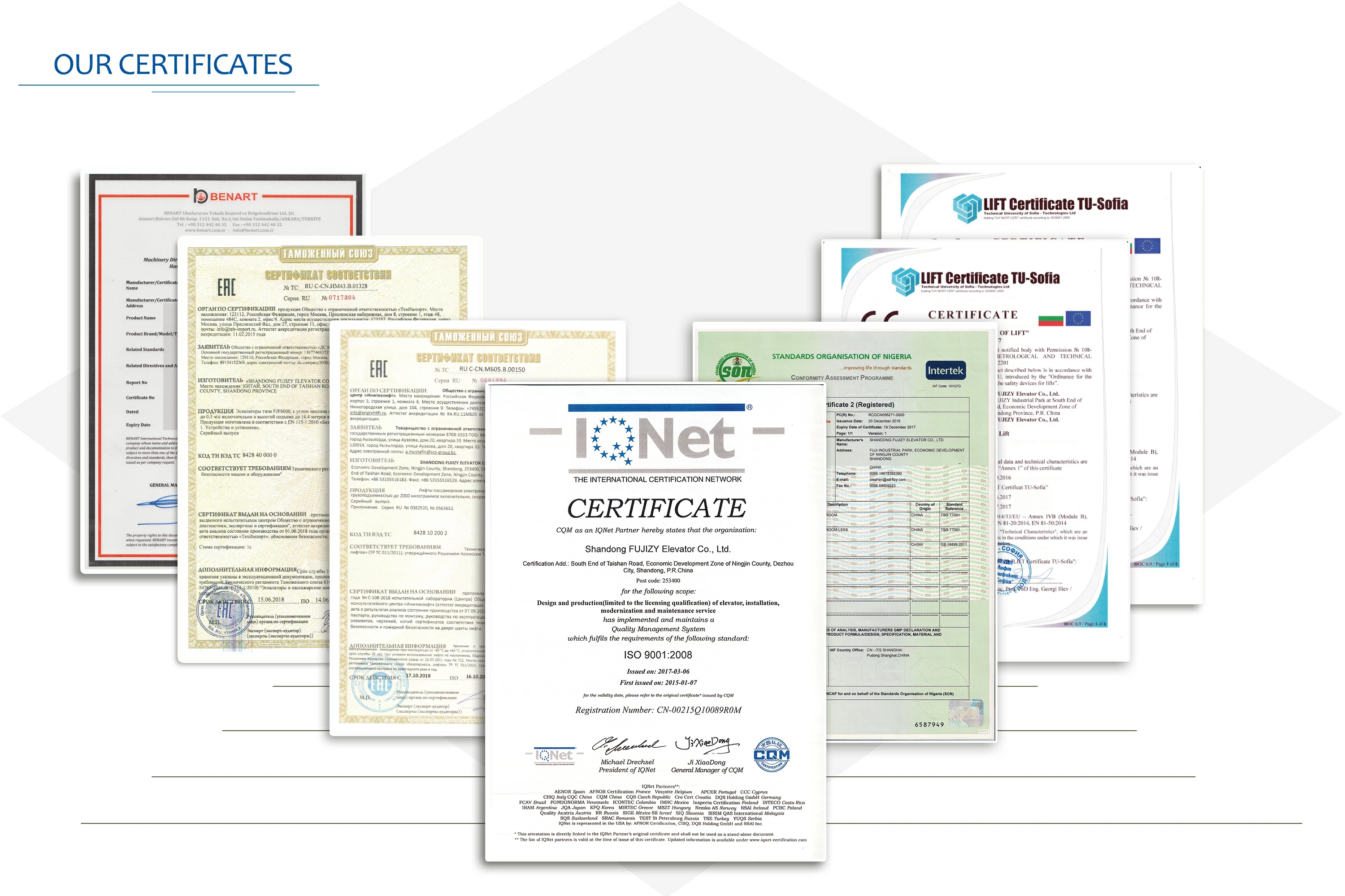 potensi elevator certificates