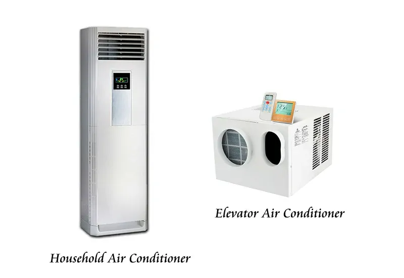 Difference between Elevator Air Conditioner & Household Air Conditioner?