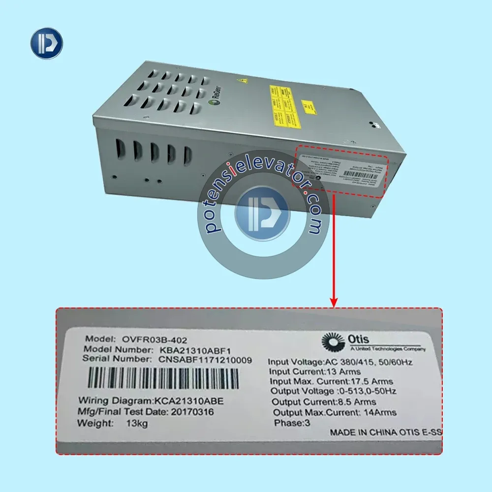 OTIS Elevator Inverter Controller Lift Control Drive OVFR03B-402 KAA21310ABF1