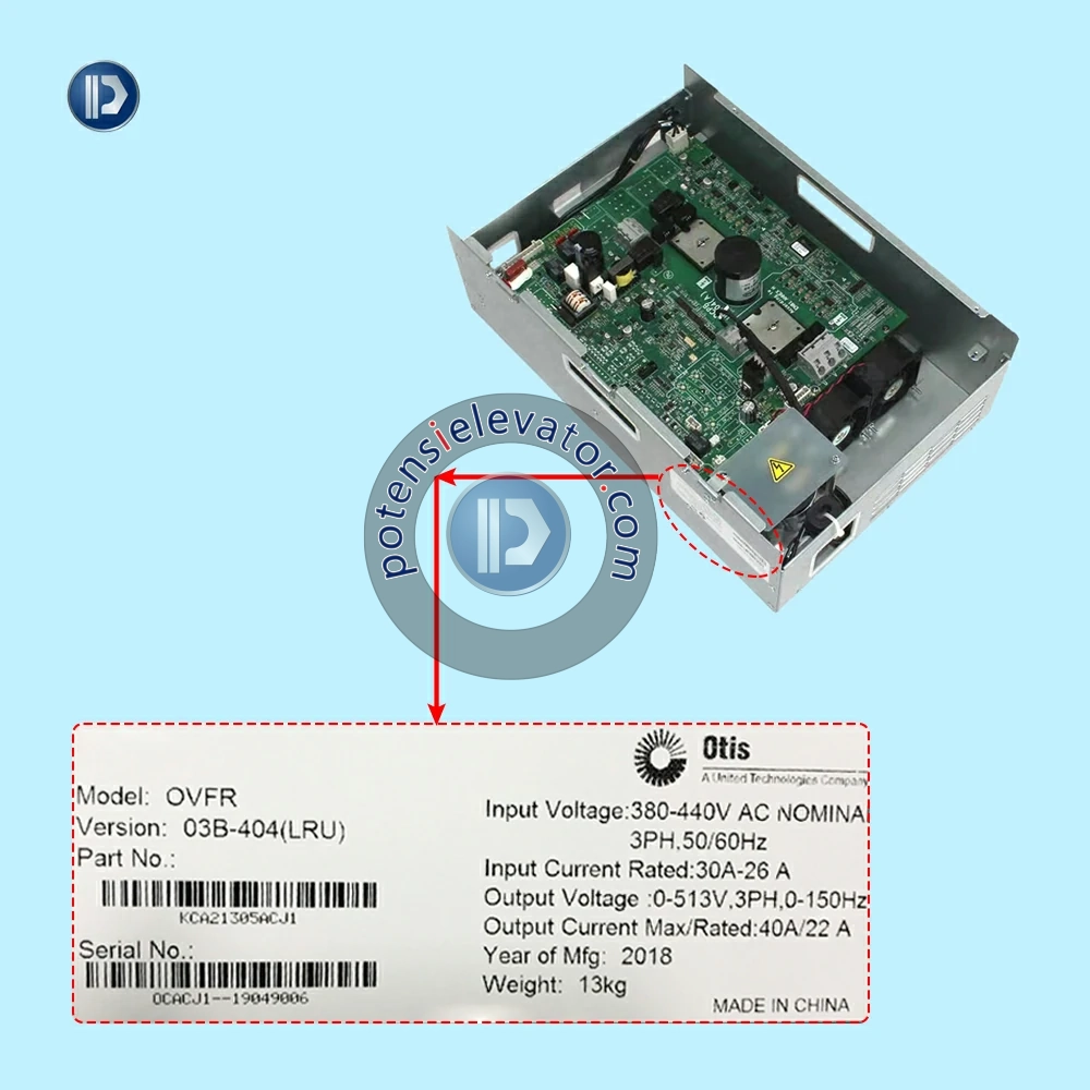 OTIS Elevator Controller OVFR03B-404 KCA21305ACJ1