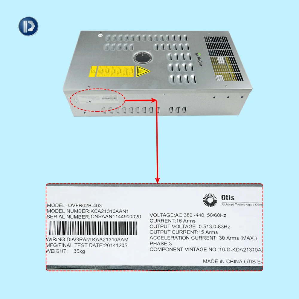 OTIS Elevator Inverter Controller Lift Control Drive OVFR02B-403 KBA21310AAN1 KCA21310AAN1 | Potensi Elevator