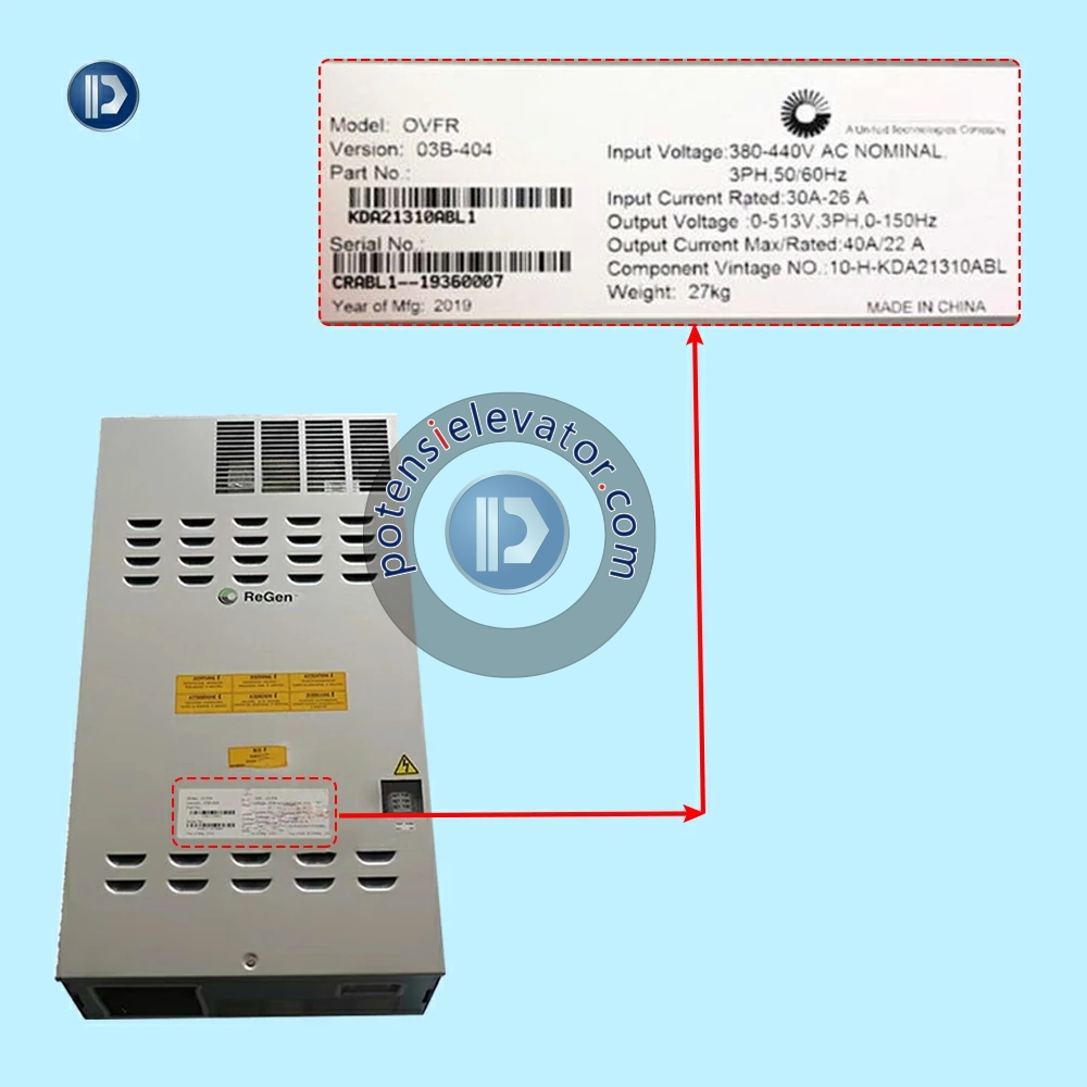 OTIS Elevator Inverter OVFR03B-404 KDA21310ABL1