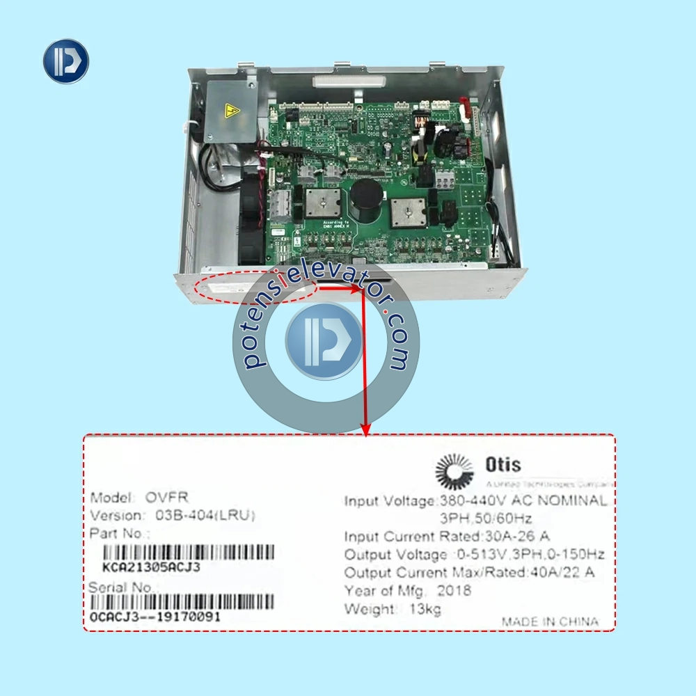 OTIS Elevator Inverter OVFR03B-404 KCA21305ACJ3
