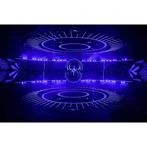 LED Digital Bar 24V Milky Transparent Striated Cover RGB dj disco stage beam lights