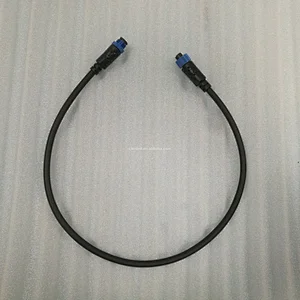 0.5m led extention cable  connectable audio  black color rubber extention