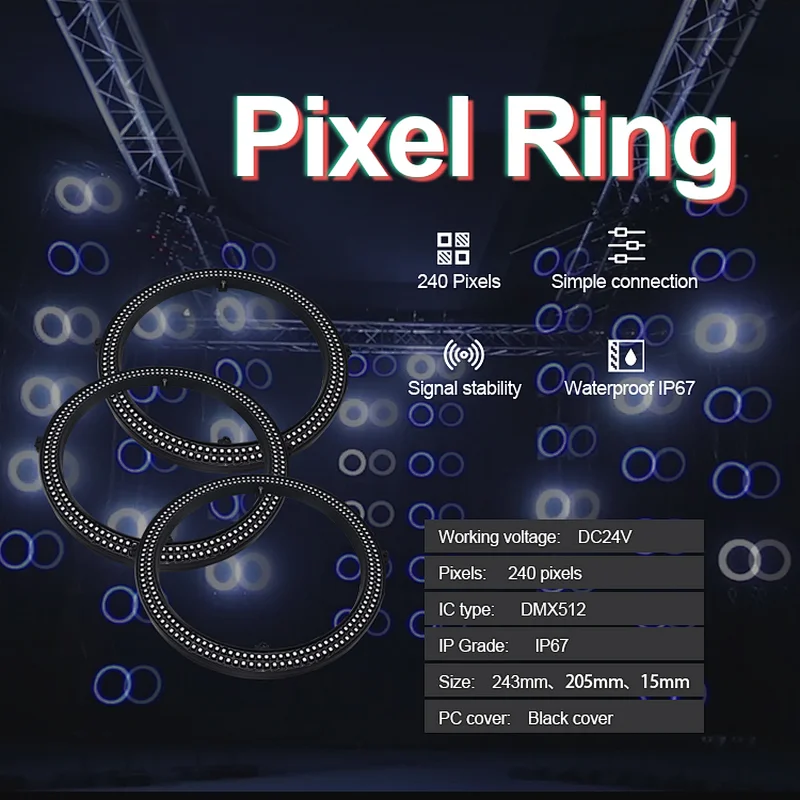 stage lights DMX pixel led ring light new arrive bar decoration led circle ring light