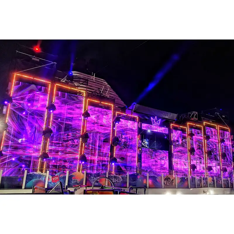 led dj disco party stage lights setup for sale
