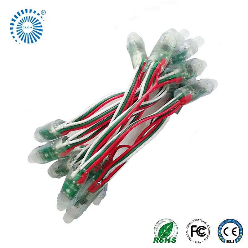 CE Rohs 12mm Full Color Digital RGB LEDPixelswith WS2811 IC