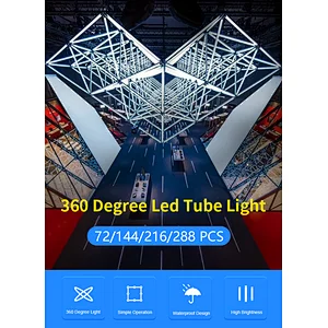 stage led light  DC24v 5050RGB 360 pixel bar dj light led Kinetic lifting triangle led tube