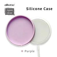For apple mag-safe charger portable silicone case for iphone 12 pro mag-safe  case